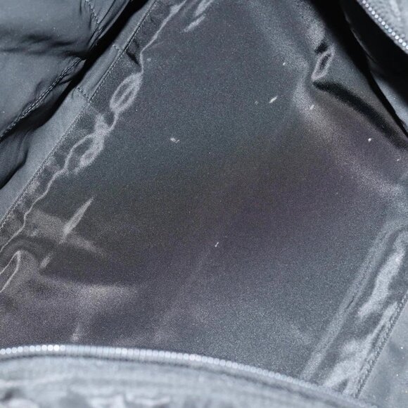 PRADA Boston Bag Nylon Black Silver Auth 144179 - Picture 11 of 16